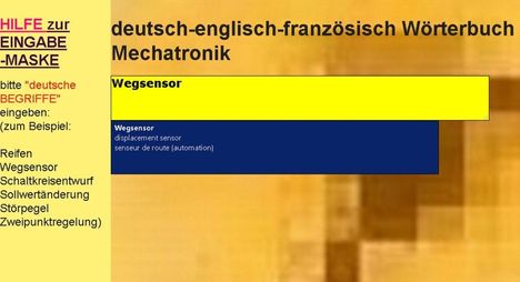Markus Wagner: Uebersetzungen in deutsch-englisch-franzoesisch + fr-de-en + en-de-fr: Woerterbuch Automatisierungstechnik/ Kfz-Mechatronik/ Elektronik/ Elektrotechnik/ Maschinenbau/ Informationstechnik, CD-ROM