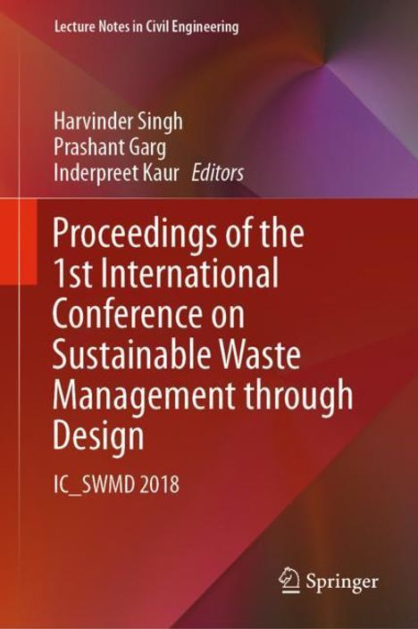 Proceedings of the 1st International Conference on Sustainable Waste Management through Design, Buch