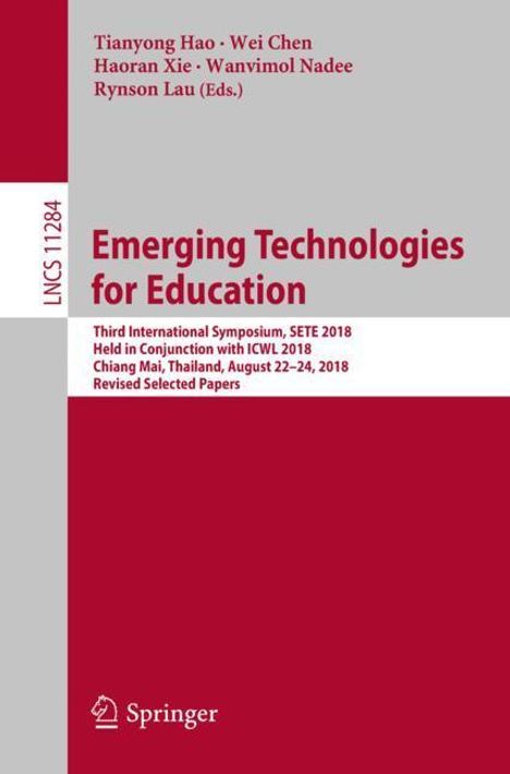 Emerging Technologies for Education, Buch