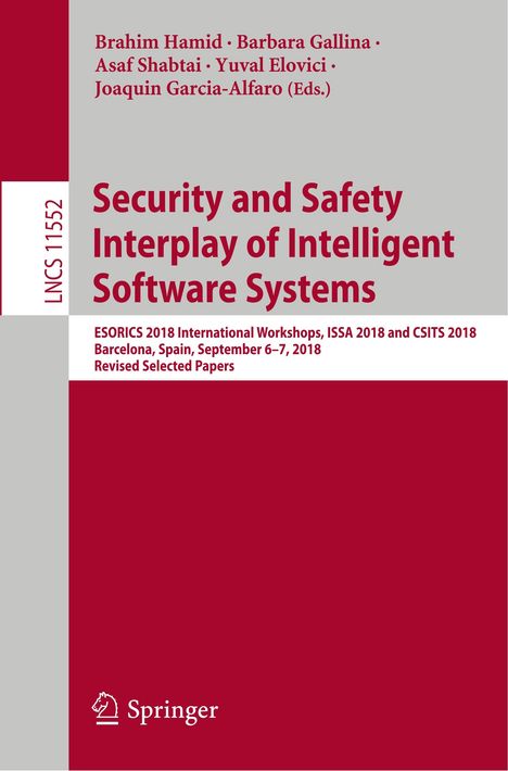 Security and Safety Interplay of Intelligent Software Systems, Buch