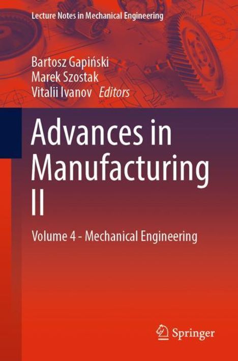 Advances in Manufacturing II, Buch