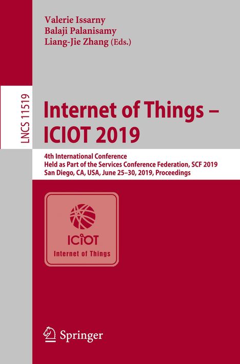 Internet of Things ¿ ICIOT 2019, Buch