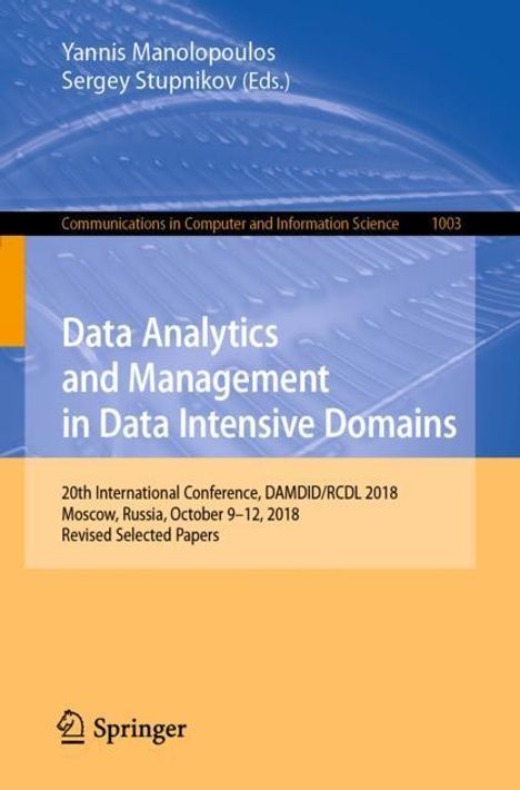 Data Analytics and Management in Data Intensive Domains, Buch