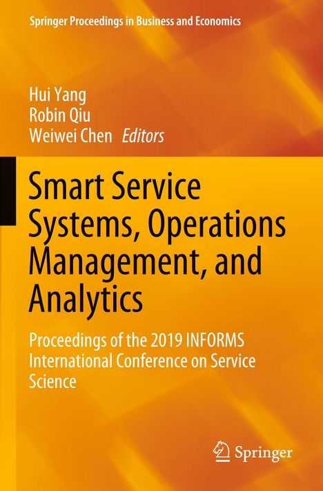 Smart Service Systems, Operations Management, and Analytics, Buch