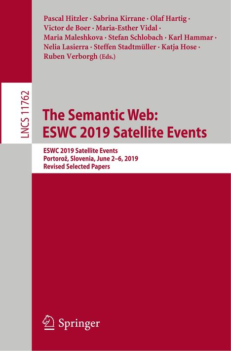 The Semantic Web: ESWC 2019 Satellite Events, Buch