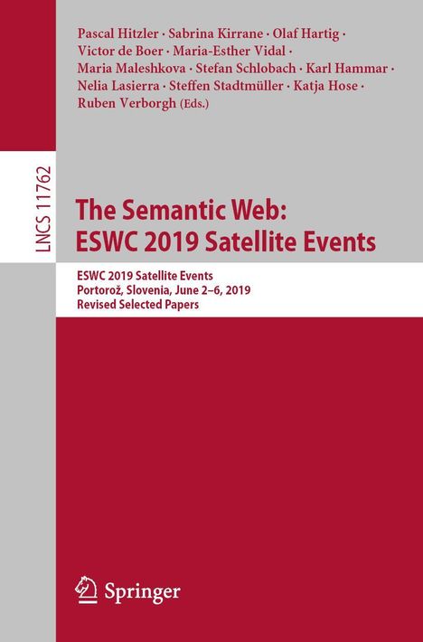 The Semantic Web: ESWC 2019 Satellite Events, Buch