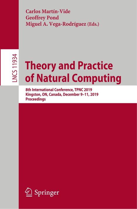 Theory and Practice of Natural Computing, Buch