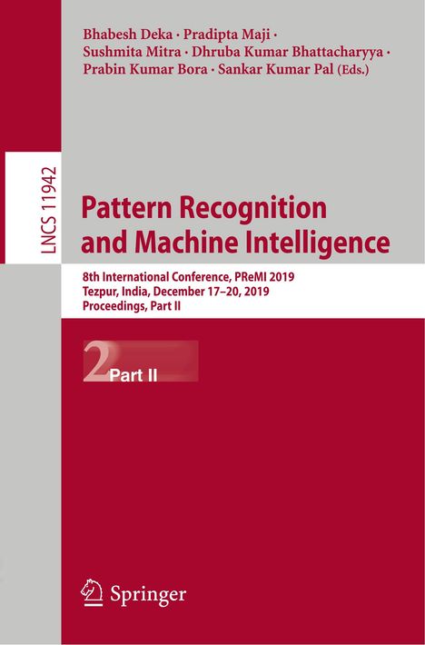 Pattern Recognition and Machine Intelligence, Buch