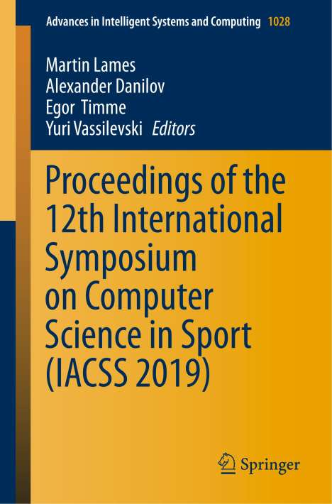 Proceedings of the 12th International Symposium on Computer Science in Sport (IACSS 2019), Buch