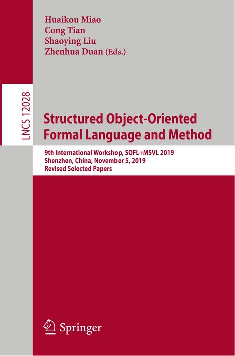 Structured Object-Oriented Formal Language and Method, Buch