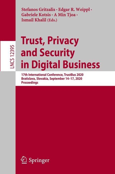 Trust, Privacy and Security in Digital Business, Buch