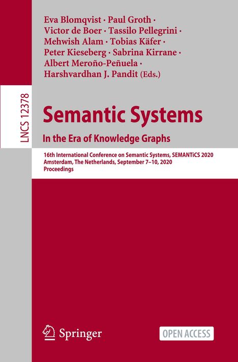 Semantic Systems. In the Era of Knowledge Graphs, Buch