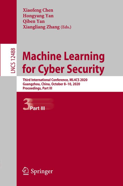 Machine Learning for Cyber Security, Buch