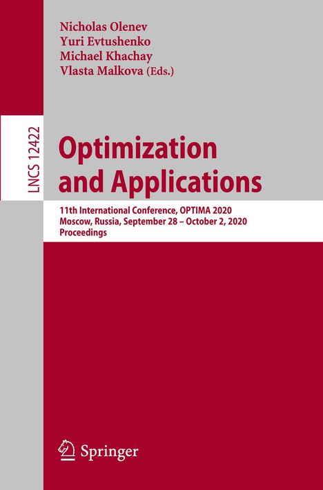 Optimization and Applications, Buch
