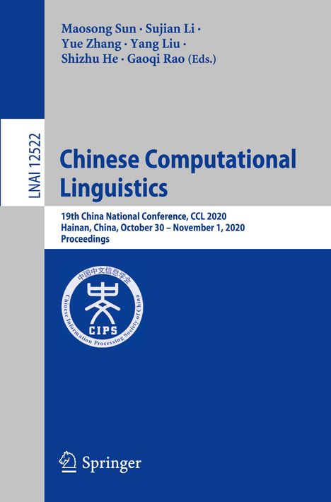 Chinese Computational Linguistics, Buch