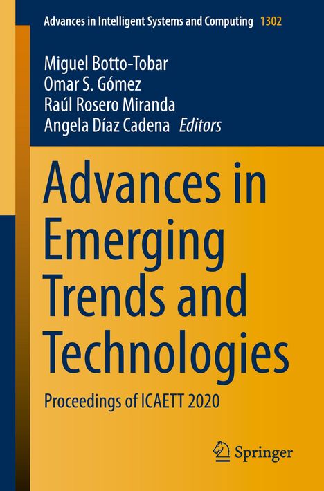 Advances in Emerging Trends and Technologies, Buch