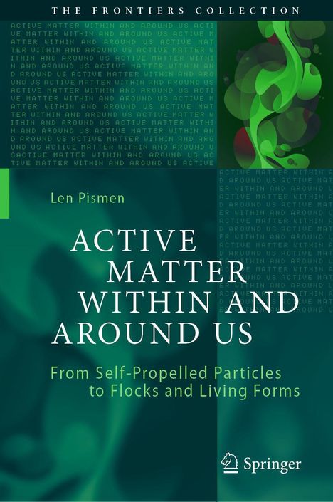 "ACTIVE MATTER WITHIN AND AROUND US" von Len Pismen. Grüntöne mit abstrakten Formen und Springer-Logo unten.