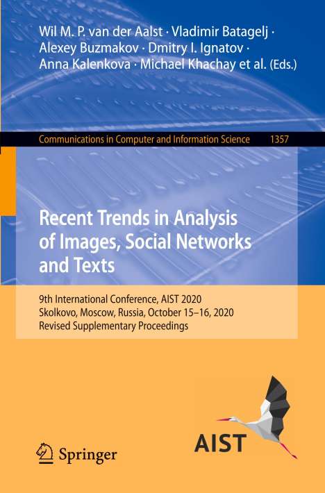 Recent Trends in Analysis of Images, Social Networks and Texts, Buch