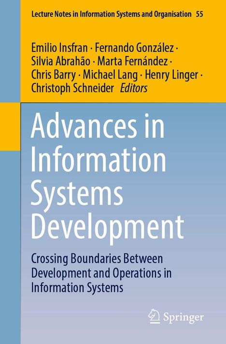 Advances in Information Systems Development, Buch