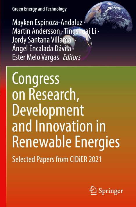 Congress on Research, Development and Innovation in Renewable Energies, Buch