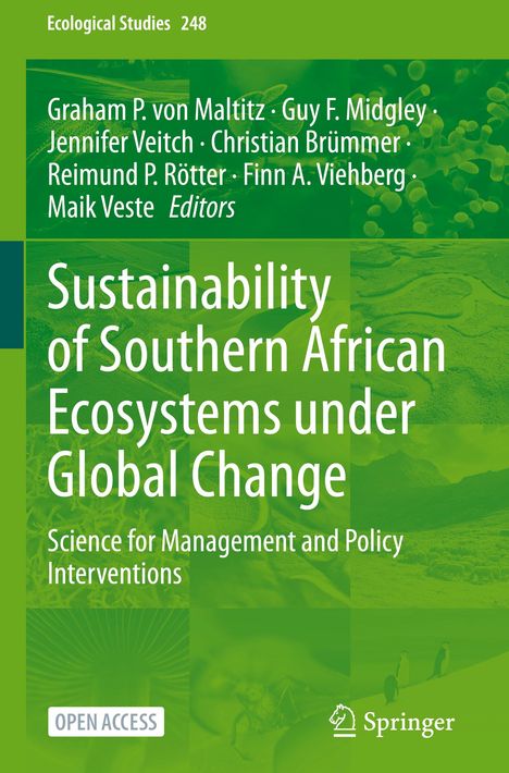Sustainability of Southern African Ecosystems under Global Change, Buch