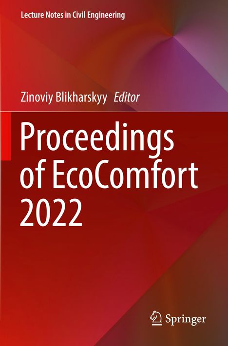 Proceedings of EcoComfort 2022, Buch