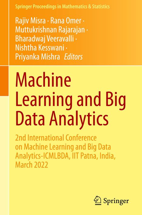 Machine Learning and Big Data Analytics, Buch