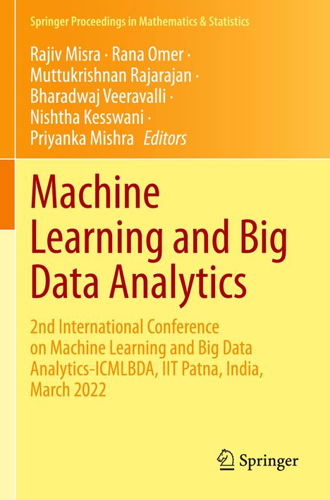 Machine Learning and Big Data Analytics, Buch