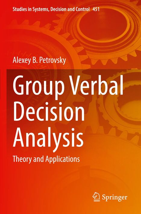 Alexey B. Petrovsky: Group Verbal Decision Analysis, Buch