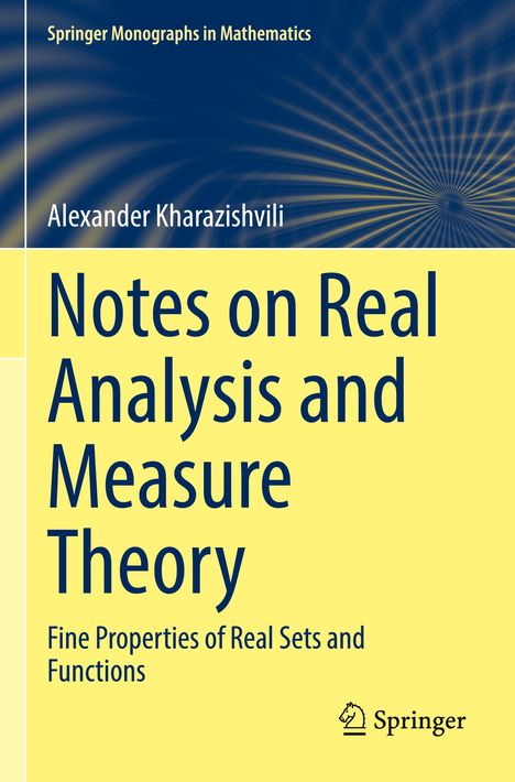 Alexander Kharazishvili: Notes on Real Analysis and Measure Theory, Buch