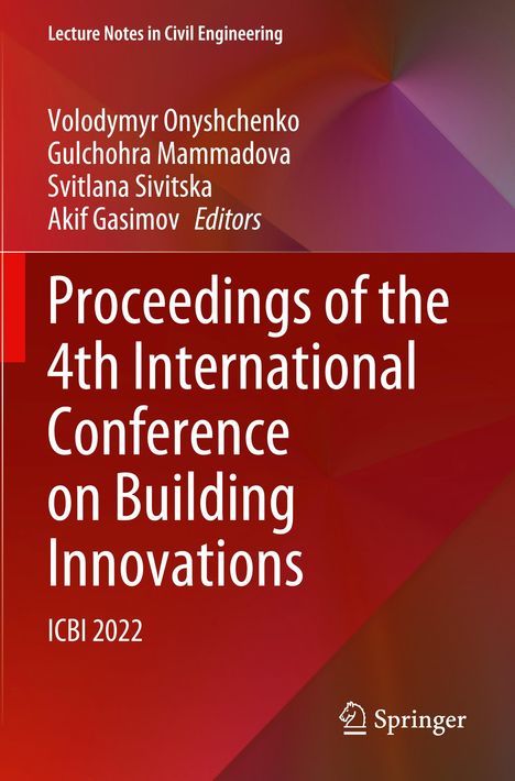 Proceedings of the 4th International Conference on Building Innovations, Buch