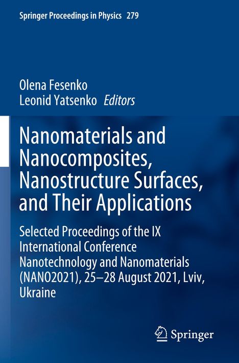 Nanomaterials and Nanocomposites, Nanostructure Surfaces, and Their Applications, Buch