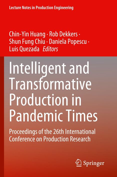 Intelligent and Transformative Production in Pandemic Times, Buch