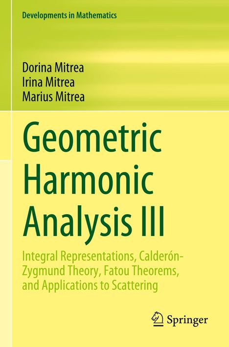 Dorina Mitrea: Geometric Harmonic Analysis III, Buch