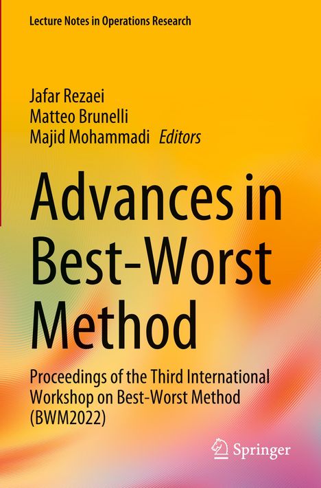 Advances in Best-Worst Method, Buch