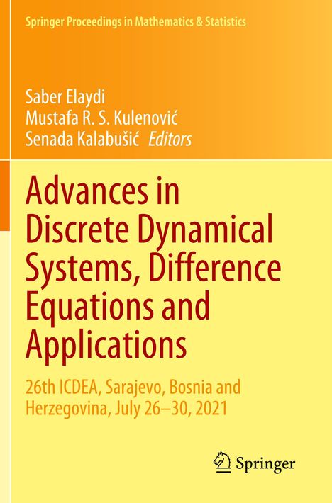 Advances in Discrete Dynamical Systems, Difference Equations and Applications, Buch