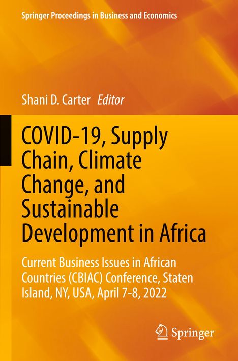 COVID-19, Supply Chain, Climate Change, and Sustainable Development in Africa, Buch