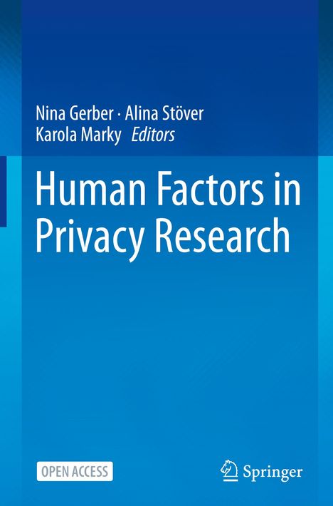 Human Factors in Privacy Research, Buch