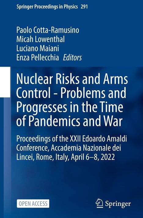 Nuclear Risks and Arms Control - Problems and Progresses in the Time of Pandemics and War, Buch