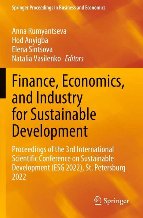 Finance, Economics, and Industry for Sustainable Development, Buch