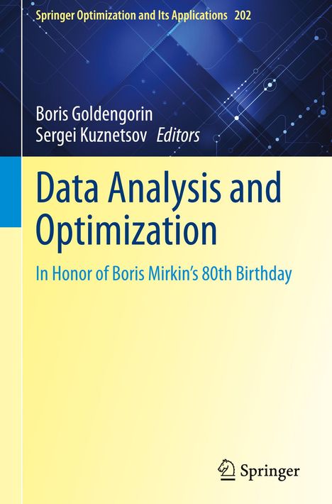 Data Analysis and Optimization, Buch