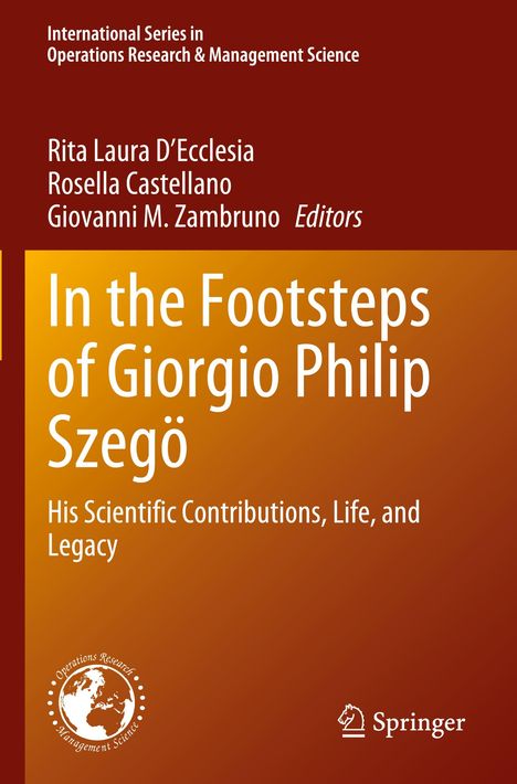 In the Footsteps of Giorgio Philip Szegö, Buch