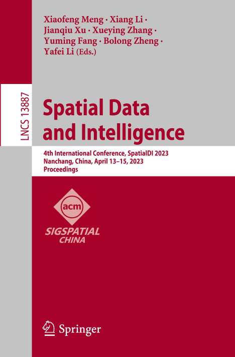 Spatial Data and Intelligence, Buch
