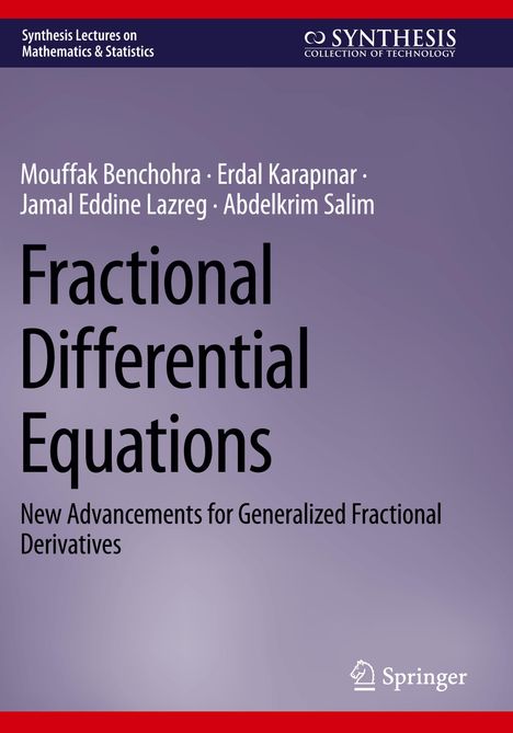 Mouffak Benchohra: Fractional Differential Equations, Buch