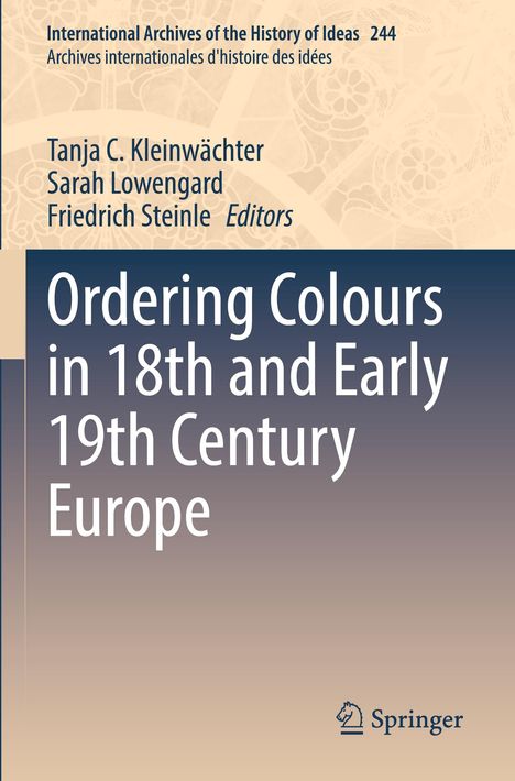 Ordering Colours in 18th and Early 19th Century Europe, Buch