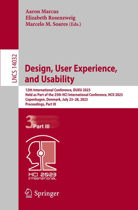 Design, User Experience, and Usability, Buch