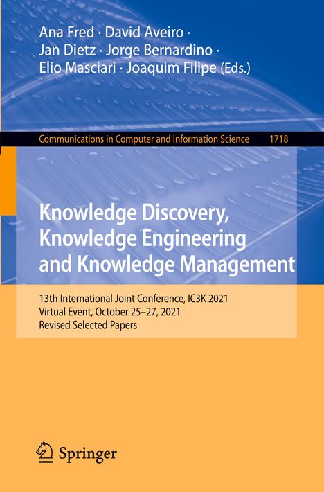 Knowledge Discovery, Knowledge Engineering and Knowledge Management, Buch