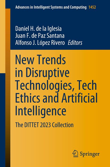 New Trends in Disruptive Technologies, Tech Ethics and Artificial Intelligence, Buch