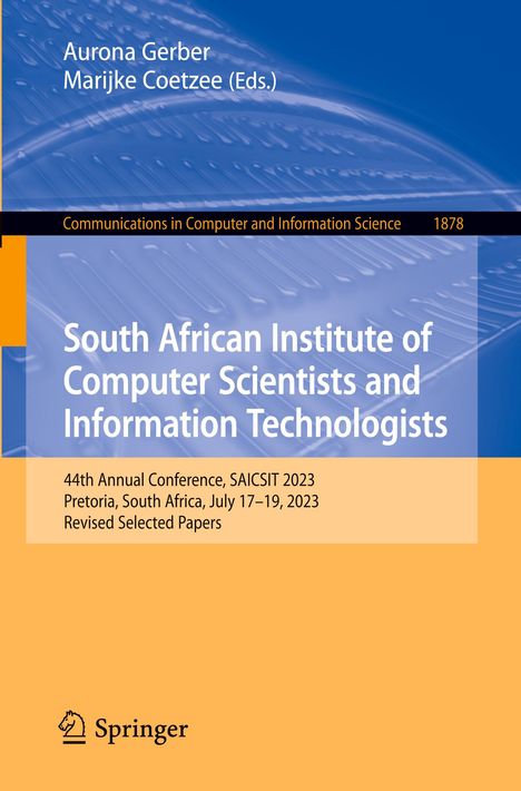 South African Institute of Computer Scientists and Information Technologists, Buch