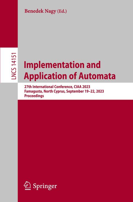 Implementation and Application of Automata, Buch